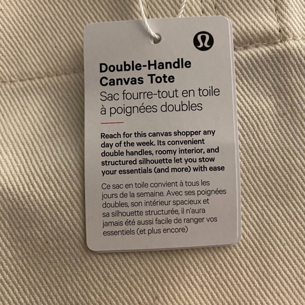 NWT LULULEMON CANVAS BAG - Picture 3 of 8
